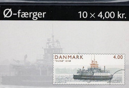 Dänemark Denmark Danemark - Fähre „Ourø“, Orø (MiNr: MH 10x 1292) 2001 - Gest Used Obl  Ersttagsstempel - Carnets