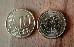 Lithuania , Lietuva , Litauen  2023 10 Euro Cent ONE Coin  FROM Roll  UNC - Litauen