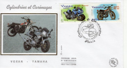 France - Premier Jour D'Emission - Cylindrées Et Carénages -  Voxan 1000 Café Racer - Yamaha 500XT - FDC - Motorbikes
