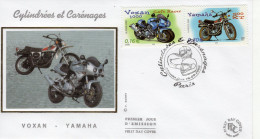 France - Premier Jour D'Emission - Cylindrées Et Carénages -  Voxan 1000 Café Racer - Yamaha 500XT - FDC - Motos