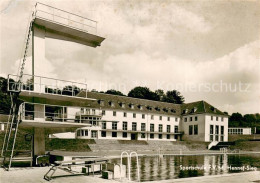 73693832 Hennef Sieg Sportschule F.V.M. Sportbad Freibad Sprungturm Hennef Sieg - Hennef