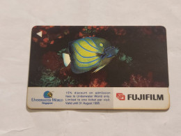 SINGAPORE-(18SFUA)-Under Water 1-(285)(18SFUA-050364)($2)(1/1/1994)-used Card+1card Prepiad Free - Singapur