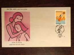 INDIA  FDC COVER 1990 YEAR PEDIATRICS CHILD CARE HEALTH MEDICINE STAMPS - Covers & Documents