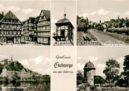 73693498 Eschwege Altes Rathaus Schlossturm Mit Dietemann Werrapartie Schulberg  - Eschwege