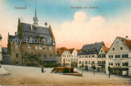 73693395 Poessneck Marktplatz Mit Rathaus Poessneck - Pössneck