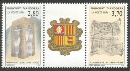 140 Andorre Yv 443A Armoiries Coat Arms Blason MNH ** Neuf SC (ANF-269b) - Francobolli