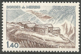 140 Andorre Yv 291 Architecture Bordes Mereig MNH ** Neuf SC (ANF-238c) - Other & Unclassified