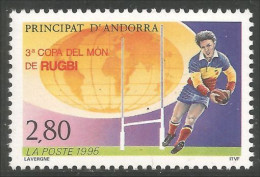 140 Andorre Yv 455 Coupe Monde Rugby MNH ** Neuf SC (ANF-181b) - Rugby