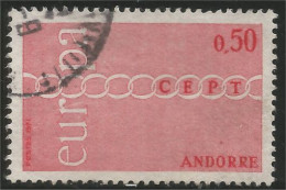 140 Andorre 1971 Europa Yv 212 (ANF-162) - Usados