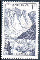 140 Andorre 1F Les Escales MH * Neuf (ANF-83) - Unused Stamps