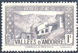 140 Andorre 1c Chapelle MH * Neuf (ANF-81) - Nuovi