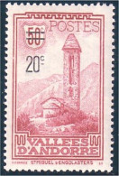 140 Andorre 20c Surcharge Sur 50c Yv 46 Cote 35 Euros MNH ** Neuf SC (ANF-7) - Nuevos