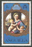 134 Anguilla Tableau Raphael Painting Vierge Virgin MNH ** Neuf SC (ANG-68) - Religión