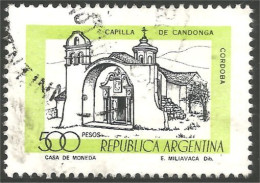 144 Argentina 1976 500p Chapelle Candonga Cordoba (ARG-237c) - Sellos