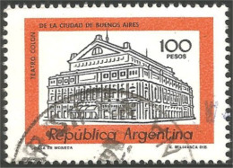 144 Argentina 1976 100p Theatre Colomb Columbus Theater Buenos Aires (ARG-234) - Theater