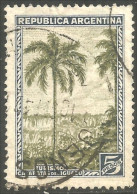 144 Argentina 1935 Chutes D'eau Iguacu Falls Palmier Palm Tree (ARG-188c) - Trees