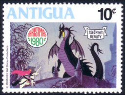 142 Antigua Sleeping Beauty Belle Bois Dormant Prince Charmant Dragon MNH ** Neuf SC (ANT-96b) - Fairy Tales, Popular Stories & Legends
