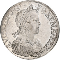 France, Louis XIV, Écu à La Mèche Longue, 1651, Troyes, Argent, TTB - 1643-1715 Lodewijk XIV De Zonnekoning