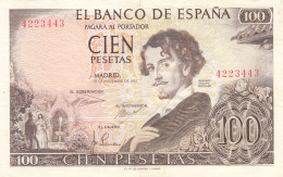 CRBS0967 BILLETE ESPAÑA 100 PESETAS 1965 SIN SERIE MBC - Andere & Zonder Classificatie