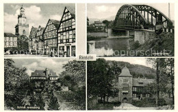 73693135 Rinteln Markt Weserbruecke Schloss Arensburg Schloss Schaumburg Rinteln - Rinteln