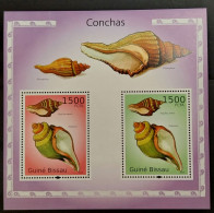 Coquillages Shells // Bloc Neuf ** MNH ; Guinée Bissau BF 546 (2010) Cote 16 € - Guinée-Bissau