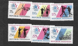 1984 MNH Indonesia, Michel 1140-45 Postfris** - Estate 1984: Los Angeles