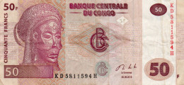 CONGO DEMOCRATIC REPUBLIC 50 FRANCS 2013 P-91a1 - Demokratische Republik Kongo & Zaire