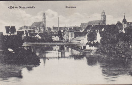 Bayern PPC Donauwörth Panorama Brücke Bridge Pont. B. Lehrburger, Nürnberg DONAUWÖRTH 1911? (2 Scans) - Donauwörth