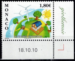 MONACO 2011 RENEWABLE ENERGY MI No 3020 MNH VF!! - Unused Stamps