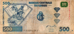 CONGO DEMOCRATIC REPUBLIC 500 FRANCS 2002 P-96 A.1 - República Democrática Del Congo & Zaire