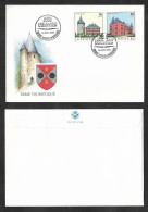 SE)1995 LUXEMBOURG, TOURISM, CASTLES, SCHENGEN & ERPELDANGE 13TH CENTURY, FDC - Used Stamps