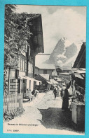 * Mürren (Berne - La Suisse - Schweiz) * (C.P.N. 5997) Strasse In Mürren Und Eiger, Animée, Les Alpes, Unique, TOP - Mürren