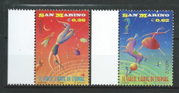 San Marino - 2002 EUROPA Stamps - The Circus.  MNH** - Nuovi