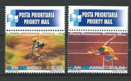 San Marino - 2002 Priority Mail.Cycling.  MNH** - Ongebruikt