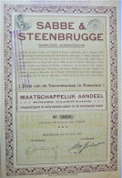 N.V. Sabbe En Steenbrugge - M.a. (1927) - Roeselare - Industrie