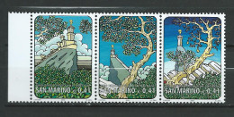 San Marino - 2002 International Year Of Mountains.strip Of 3.   MNH** - Ungebraucht