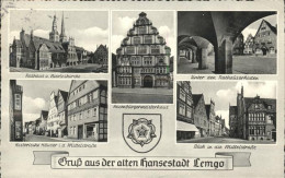 41080721 Lemgo Rathaus Nicolaikirche Mittelstrasse Historische Haeuser Lemgo - Lemgo