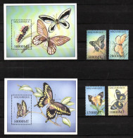 Mocambique 2002 Sheet Butterflies/Schmetterling Stamps (Michel 2302/05 + Bl.138/39) MNH - Mozambique