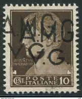 AMG. VG. - Imperiale Cent. 10 Varietà Doppia Soprastampa - Mint/hinged