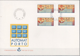 Schweden Sweden Suède - 3. ATM Satzausgabe (MiNr: 2) 1993 - FDC - Machine Labels [ATM]