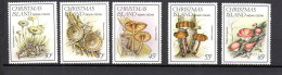 Christmas Islands 1984 Set Mushroom/Pilze Stamps (Michel 187/91) MNH - Christmaseiland