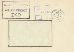 DDR Brief ZKD VEB Kraftwerke Elbe Zschorewitz 1969 - Zentraler Kurierdienst