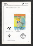 SE)1990 BRAZIL, 14TH WORLD SOCCER CHAMPIONSHIP-ITALY 90, FDB - Usados