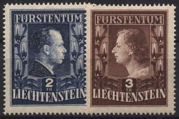 Liechtenstein 1951 Fürstenpaar 304/05 B Postfrisch - Neufs