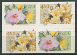 Norwegen 2001 Blumen Rosen 1366/67 Do/Du Postfrisch - Unused Stamps