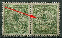 Deutsches Reich 1923 Mit Plattenfehler Sprung In Rosette 316 A P HT Postfrisch - Plaatfouten & Curiosa