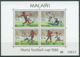 Malawi 1986 Fußball-WM In Mexiko Spielszenen Block 66 Postfrisch (C28637) - Malawi (1964-...)
