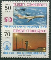 Türkei 1983 50 Jahre Staatlicher Luftverkehr 2634/35 Postfrisch - Nuevos
