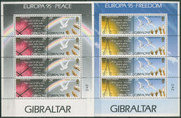 Gibraltar 1995 Europa CEPT Frieden Freiheit Kleinbg. 710/13 K Postfr. (C93005) - Gibraltar