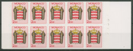 Monaco 1988 Landeswappen Markenheftchen MH 0-2 Postfrisch (C60931) - Cuadernillos